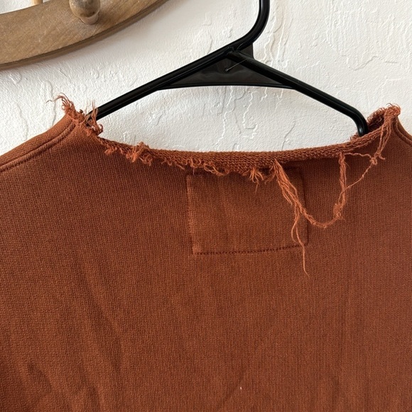 Frank & Eileen Brown Camel Isabelle Funnel Neck Sweater Dress Midi Maxi Small - Picture 6 of 12